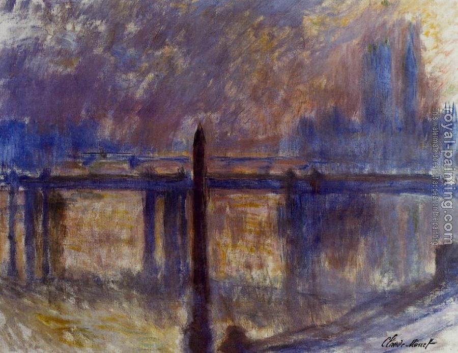 Claude Oscar Monet : Charing Cross Bridge and Cleopatra's Needle